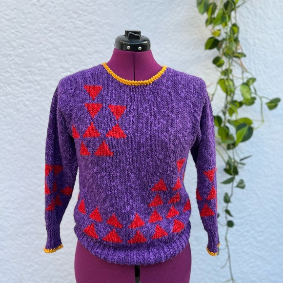 Vintage Knit Sweater, Linen, Cotton Liz Claiborne - Picture 9 of 9